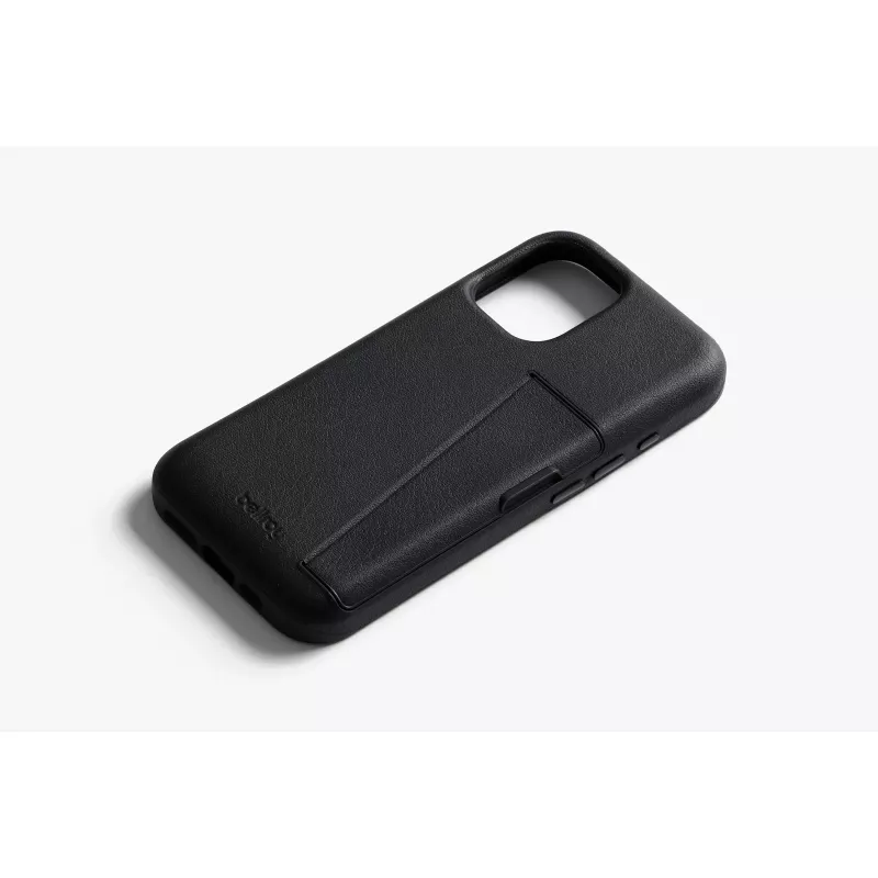 Bellroy Leather Card Case para iPhone 16, negro