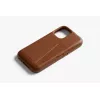 Bellroy Leather Card Case para iPhone 16 Plus, marrón