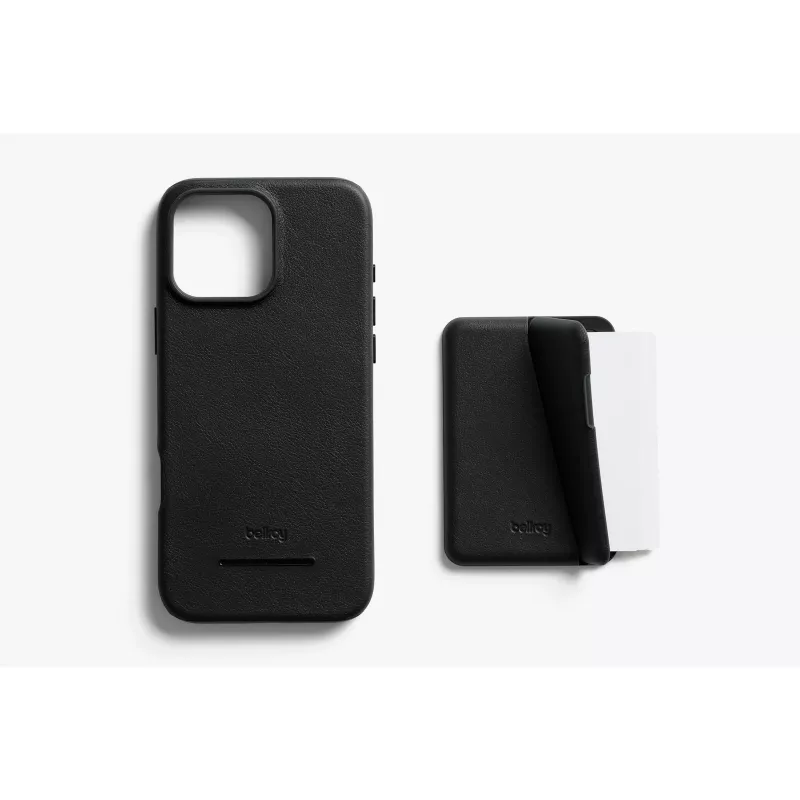 Funda de piel Bellroy con cartera magnética para iPhone 16 Pro Max, negro