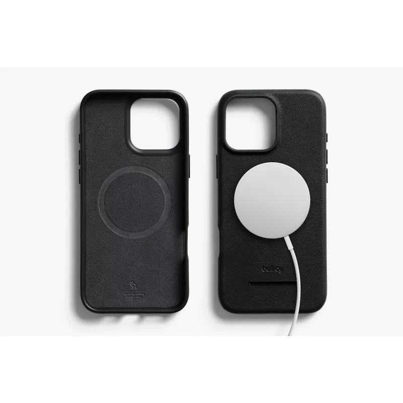 Funda de piel Bellroy con cartera magnética para iPhone 16 Pro Max, negro