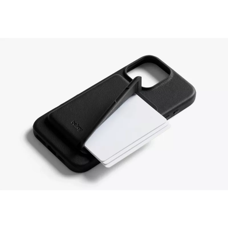 Funda de piel Bellroy con cartera magnética para iPhone 16 Pro Max, negro