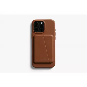 Bellroy Funda de piel con cartera magnética para iPhone 16 Pro Max, marrón