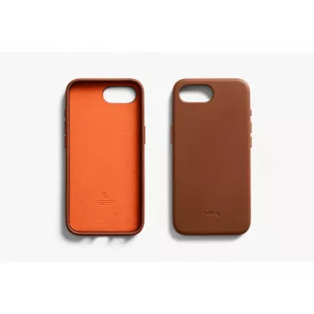 Bellroy Leather Case para iPhone 16e, marrón