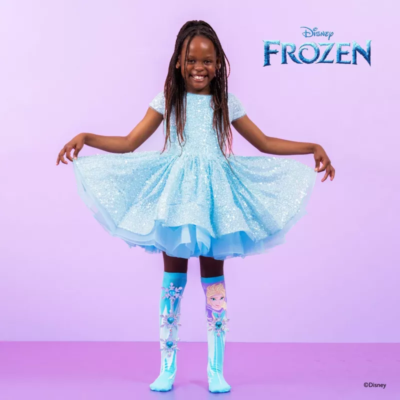 MADMIA Calcetines altos para niños Frozen Elsa impresión 3D - 1 par