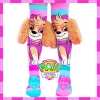 MADMIA Paw Patrol Skye Calcetines altos para niños con orejas de peluche 3D - rosa/azul/blanco