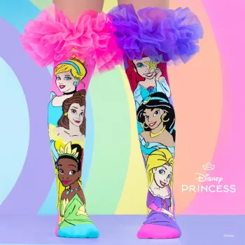 MADMIA Disney Princess Calcetines altos 3D para niñas - 1 par - talla de zapato infantil US 10-3