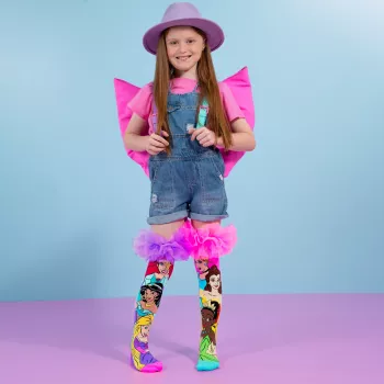 MADMIA Disney Princess Calcetines altos 3D para niñas - 1 par - talla de zapato infantil US 10-3