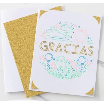 Cricut Glitter Gel Pens para plotter de corte, colores surtidos, tinta gel - 0,8 mm, pack de 12