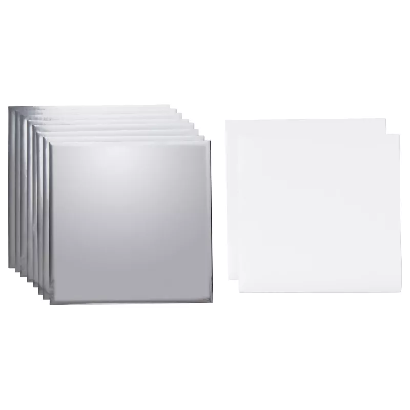 Cricut hoja de vinilo de transferencia 30,5 cm x 30,5 cm plata metalizado brillante