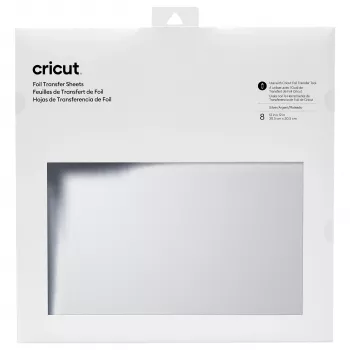 Cricut hoja de vinilo de transferencia 30,5 cm x 30,5 cm plata metalizado brillante