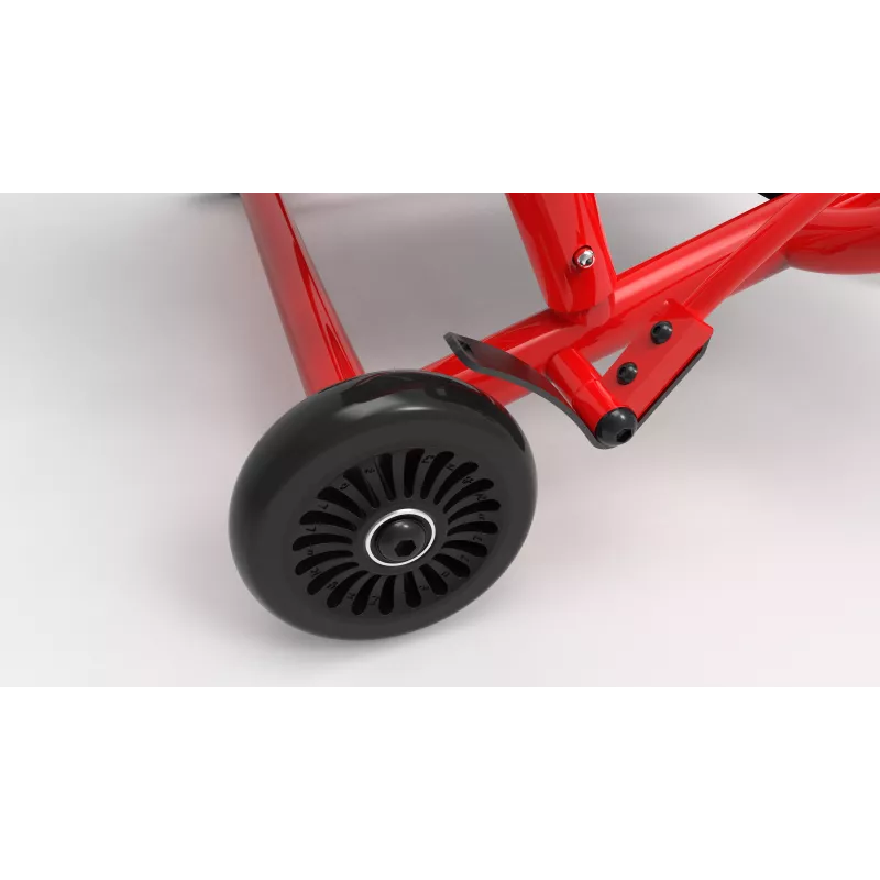 EzyRoller Classic Go-Kart de propulsión por pies para niños de 3-12 años Rojo