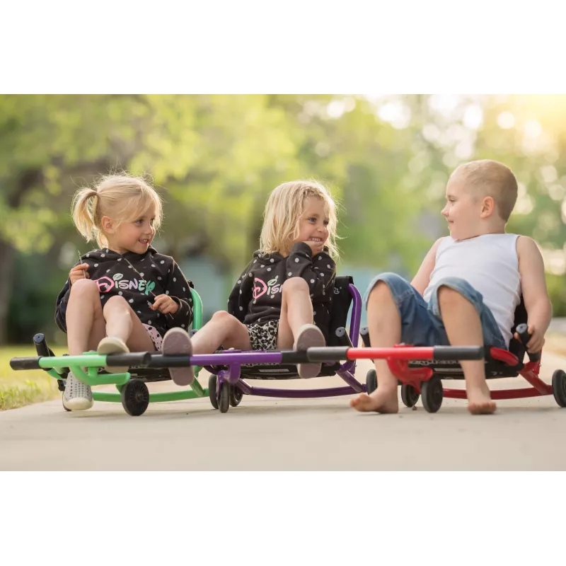 EzyRoller Classic Go-Kart de propulsión por piernas para niños de 3-12 años Morado