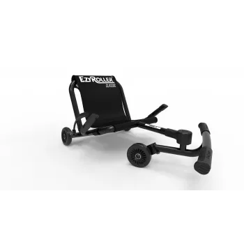 EzyRoller Classic Go-Kart de propulsión por pies para niños de 3-12 años, Negro