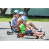 EzyRoller Classic Go-Kart de propulsión por pies para niños de 3-12 años, Negro