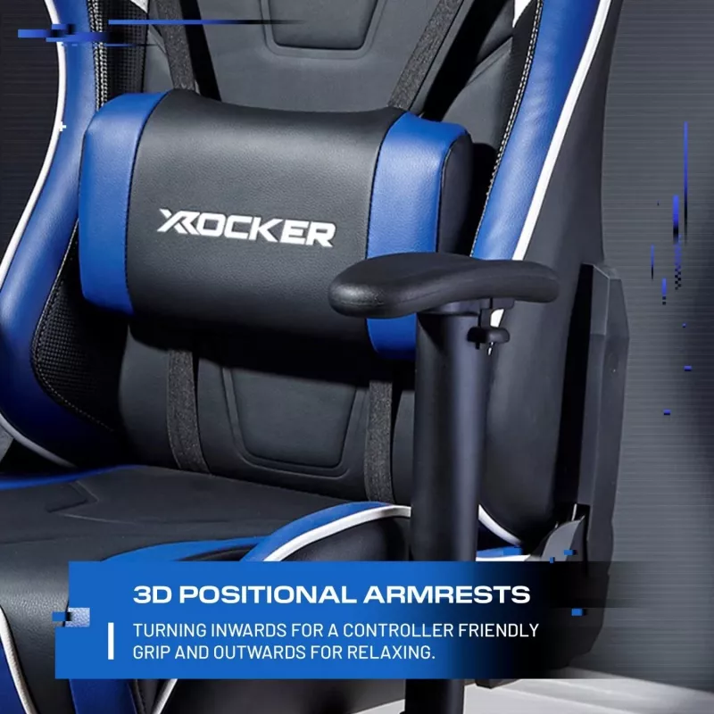 X Rocker Agility Silla gaming eSports Azul/Negro