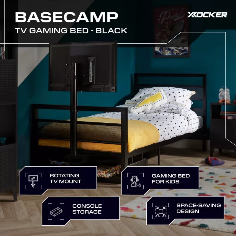 XROCKER Cama individual gaming Negra