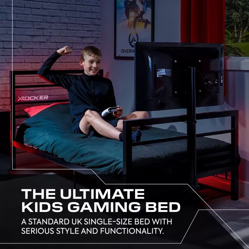 XROCKER Cama individual gaming Negra