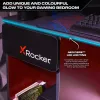 XROCKER Escritorio gaming Gris-Rojo