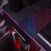 XROCKER Escritorio gaming Gris-Rojo