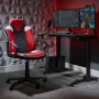 X Rocker Saturn 5120101 silla de oficina gaming para adolescentes, hasta 100 kg, negro/rojo