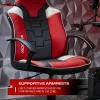 X Rocker Saturn 5120101 silla de oficina gaming para adolescentes, hasta 100 kg, negro/rojo