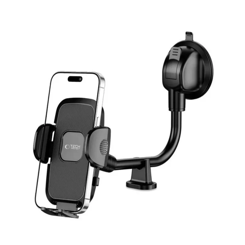 TECH-PROTECT V3 Soporte universal de brazo largo para parabrisas y salpicadero Negro