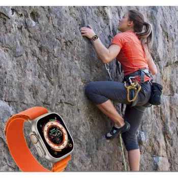 Tech-Protect Nylon Pro Sport Loop para Apple Watch 4 / 5 / 6 / 7 / 8 / SE / Ultra (42 / 44 / 45 / 49mm) Naranja