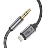 TECH-PROTECT UltraBoost Lightning to AUX Mini Jack 3.5mm Cable 100cm Negro