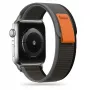 TECH-PROTECT Nylon correa para Apple Watch 4 / 5 / 6 / 7 / 8 / SE / Ultra (42 / 44 / 45 / 49 mm) negro/naranja