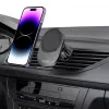 TECH-PROTECT MM15W-V1 soporte magnético MagSafe para salpicadero y rejilla del coche, cargador inalámbrico 15W negro