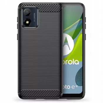 TECH-PROTECT funda para Motorola Moto E13 TPU carbono negro