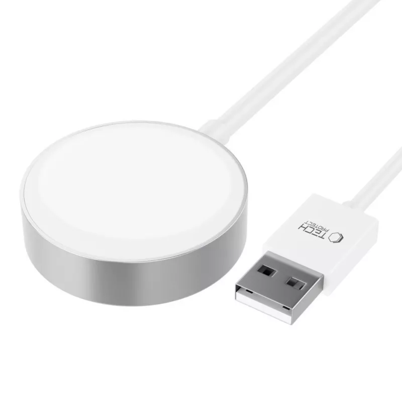 TECH-PROTECT ULTRABOOST cable de carga magnética 120cm Apple Watch blanco