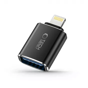 TECH-PROTECT ULTRABOOST adaptador Lightning a USB OTG negro