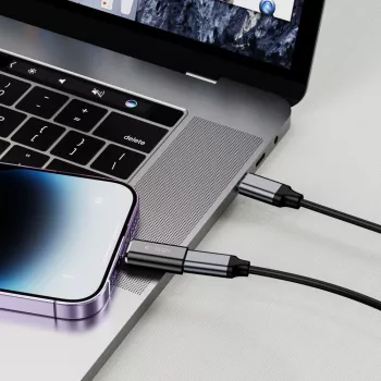 TECH-PROTECT ULTRABOOST adaptador Lightning a USB-C negro