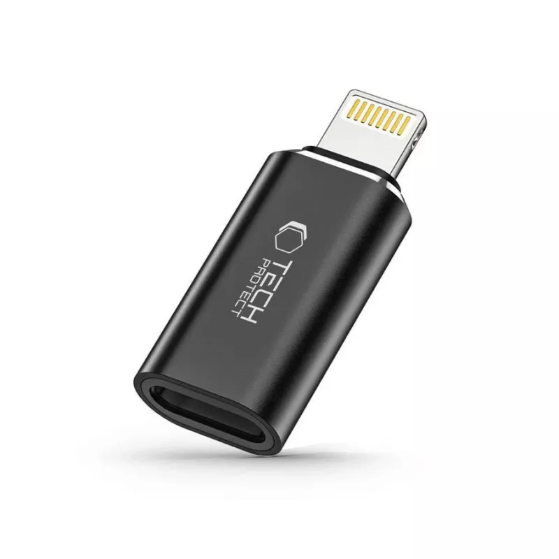 TECH-PROTECT ULTRABOOST adaptador Lightning a USB-C negro