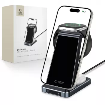 Tech-Protect QI15W-A26 3IN1 Wireless Charging Station Negro