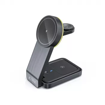 TECH-PROTECT QI15W-A28 3IN1 Cargador inalámbrico magnético MagSafe Negro