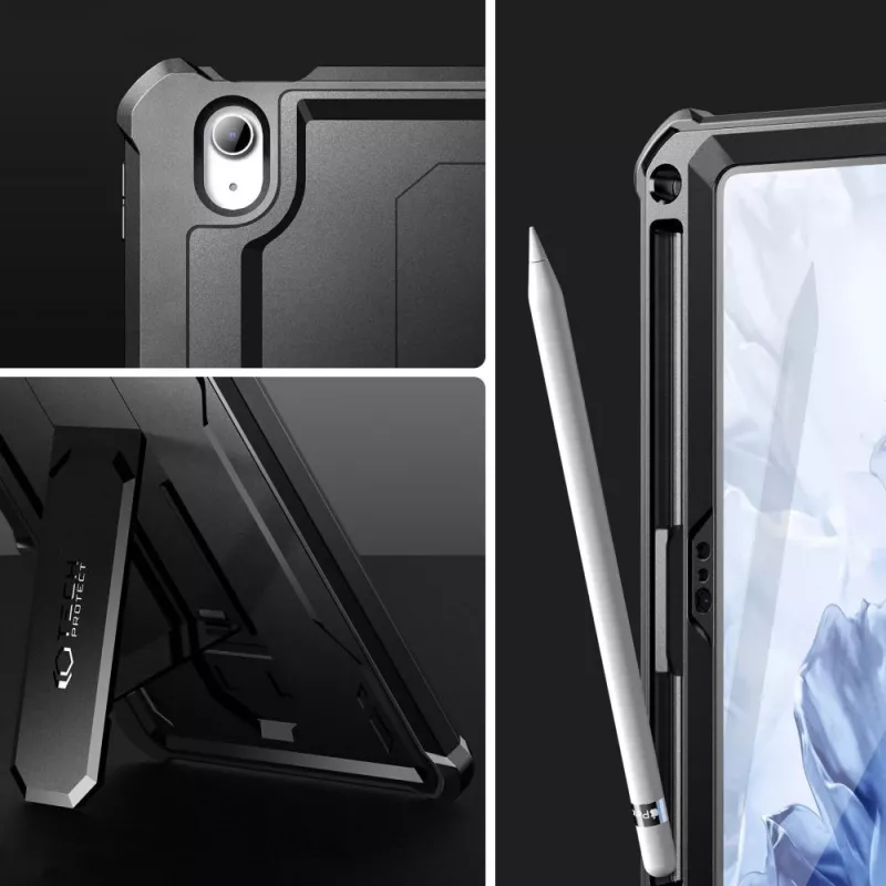 Tech-Protect Kevlar Pro funda para iPad 10.9 (10th Gen, 2022) / iPad 11 (2025), negro