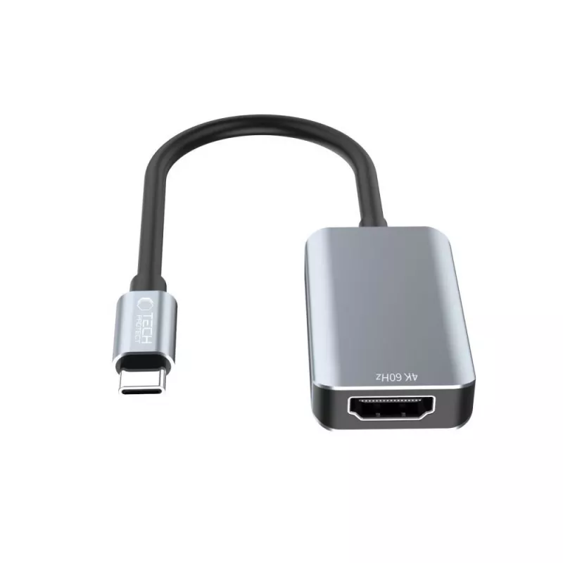 TECH-PROTECT ULTRABOOST adaptador USB-C a HDMI 4K 60Hz negro