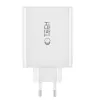 Tech-Protect NC100W-GAN 4 puertos Blanco Cargador de pared GaN 100W USB-C USB-A