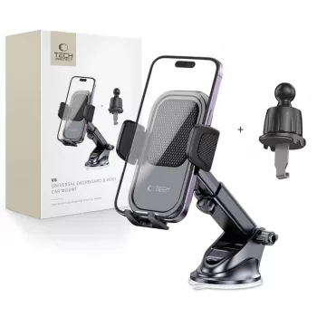 TECH-PROTECT V6 soporte universal para salpicadero y rejilla del coche negro