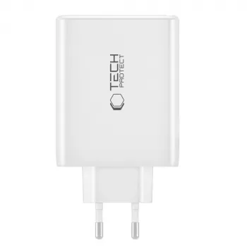 Tech-Protect NC100W-GAN 4 puertos Negro Cargador de pared GaN 100W USB-C