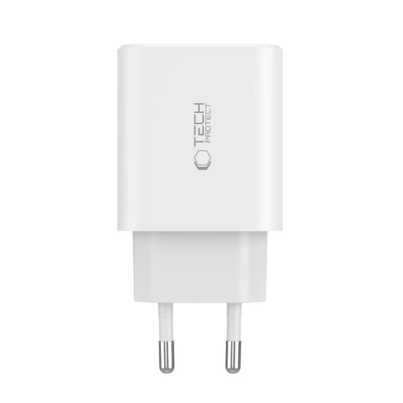 Tech-Protect NC30W cargador USB-C de 3 puertos negro 30W
