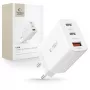 Tech-Protect NC30W cargador de pared USB-C y USB-A de 3 puertos 30W blanco