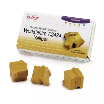 Xerox Original Barra de tinta sólida amarilla pack de 3 (3400 páginas) 108R00662