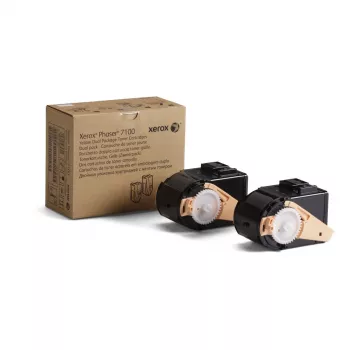 Xerox Phaser 7100 Módulo de Tóner Amarillo (Pack de 2) Alta Capacidad 9000 Páginas por Cartucho