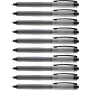 STABILO Palette Rotulador Fineliner Retráctil - Negro - 0,4 mm Punta Fina - Ambidiestro - Cuerpo de Plástico - Zona de Agarre de Goma
