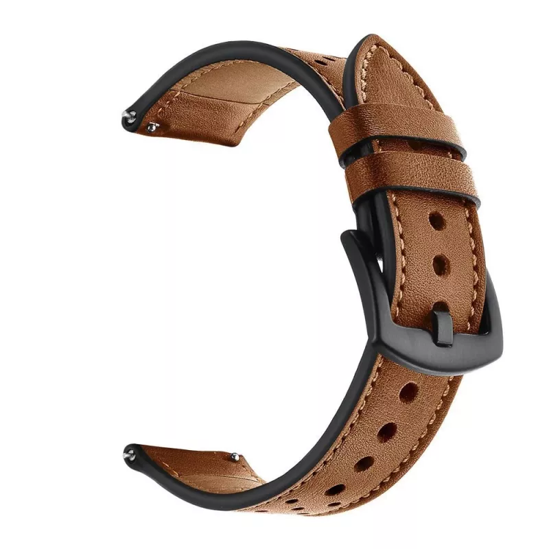 TECH-PROTECT Correa de Piel para Samsung Galaxy Watch 4 / 5 / 5 Pro (40 / 42 / 44 / 45 / 46 mm) Marrón
