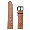 TECH-PROTECT Correa de Piel para Samsung Galaxy Watch 4 / 5 / 5 Pro (40 / 42 / 44 / 45 / 46 mm) Marrón