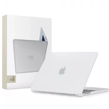 Tech-Protect Smartshell Funda Rígida Mate Transparente para MacBook Air 13 2022